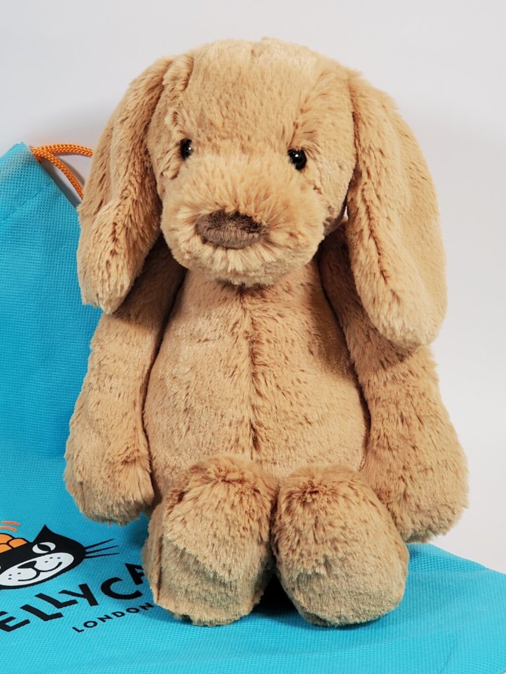 Jellycat London Authentic My Name is Bashful Toffee Puppy Plush w/Dust Bag NEW